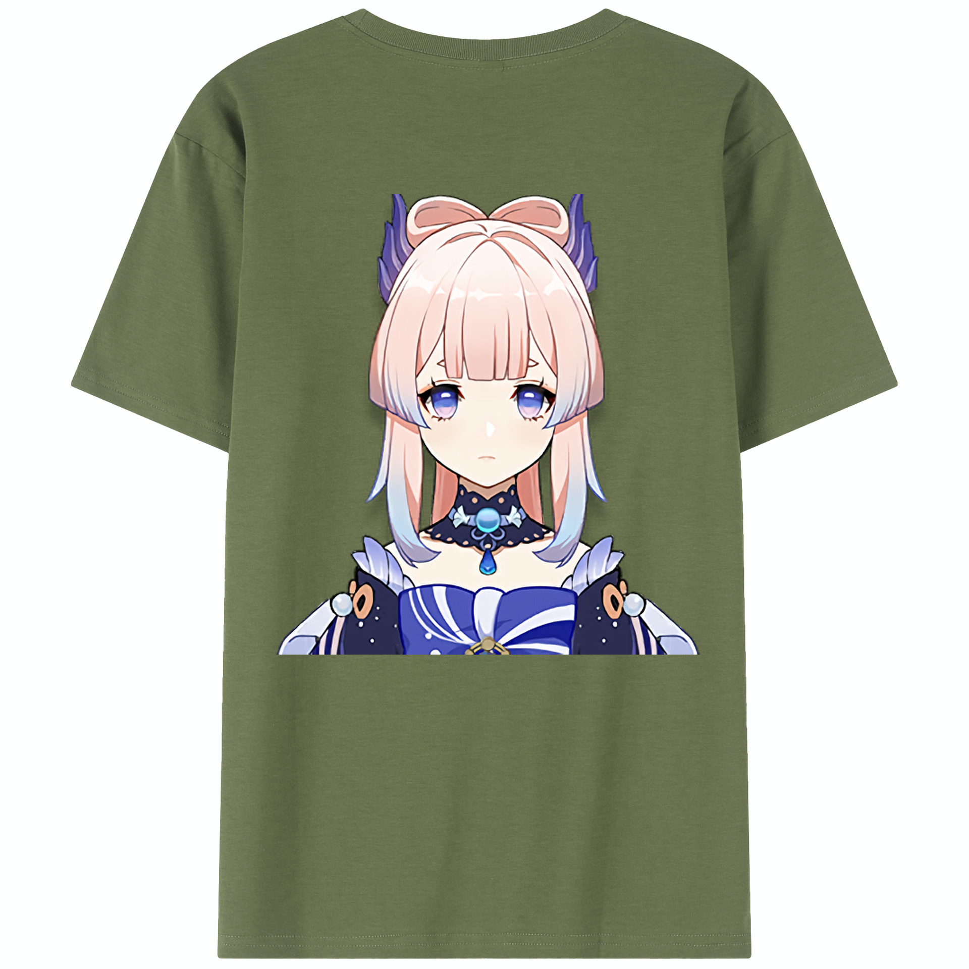 げんし神 珊瑚宮心海 サンゴノミヤ・ココミ genshin Sangonomiya Kokomi 綿100％半袖Tシャツ（背面プリント）